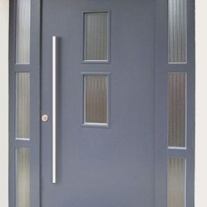 Haustüre mit Panzerglas